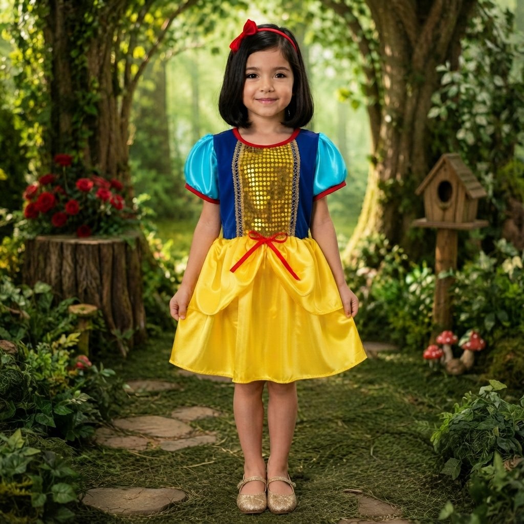 🍎 Fantasia Princesa Clássica do Bosque Infantil