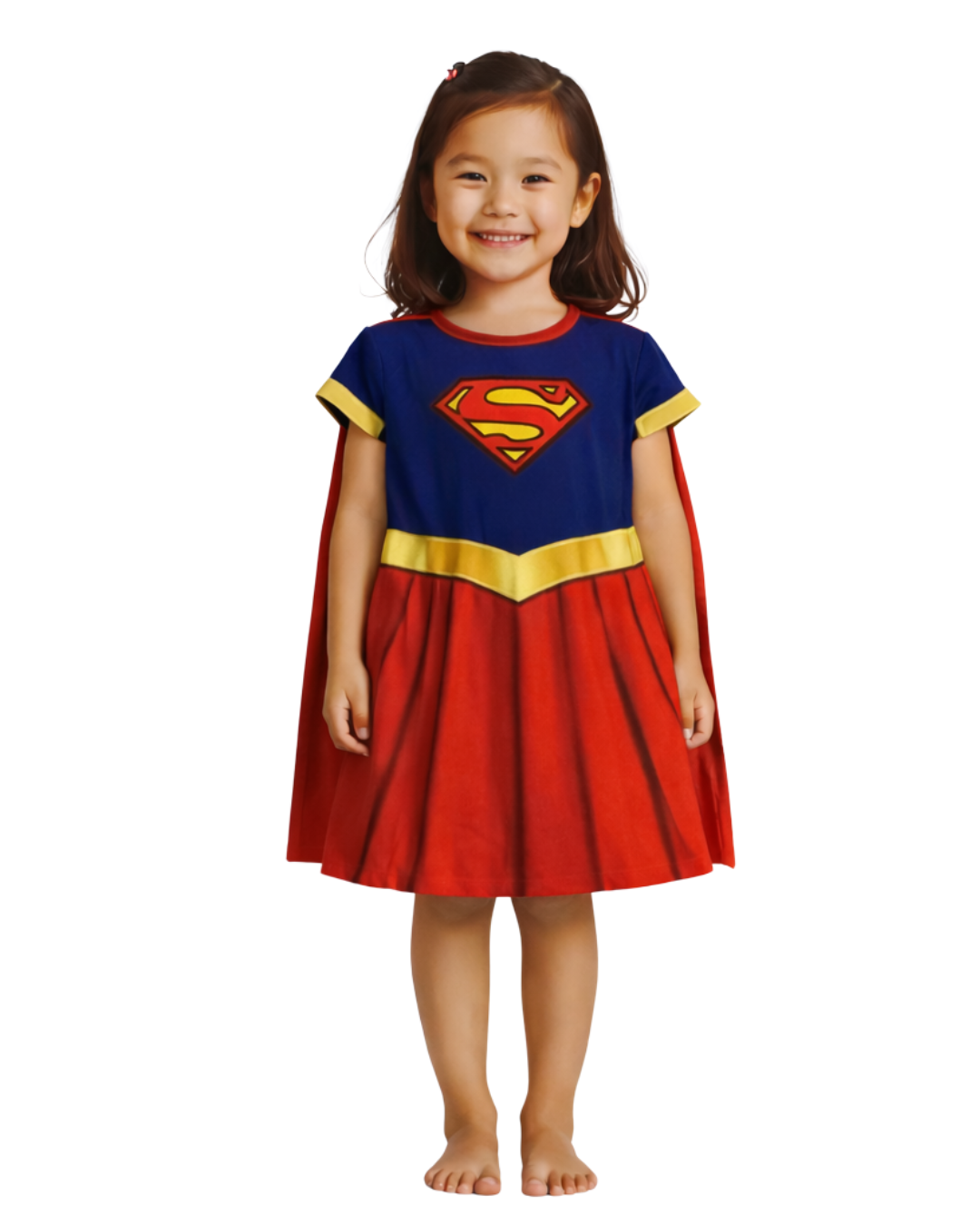 Fantasia Infantil Heroína Voadora Girl