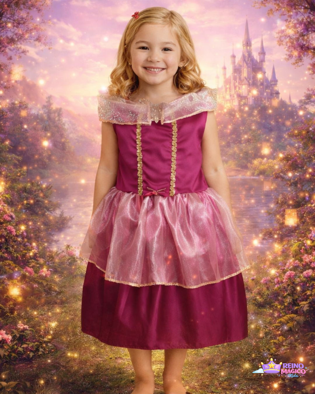 Fantasia Infantil Princesa Aurora